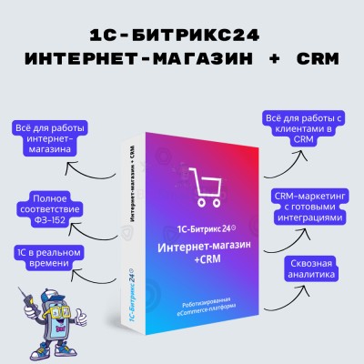 Программа для ЭВМ "1С-Битрикс24". Лицензия Интернет-магазин + CRM (12 мес.) - купить в Булмукте